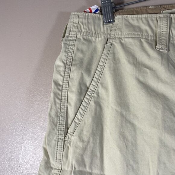 LL Bean Cargo Shorts Mens 34 Comfort Waist Khaki Tropic Weight  Cotton - Picture 5 of 12
